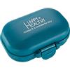 MEDca Contenitore Organizer per Pillole - Custodia da Viaggio con 4 Scomparti per il Trasporto di Medicinali - Un Contenitore per l'Organizzazione Quotidiana di Pillole e Vitamine Tascabile o da Borsetta