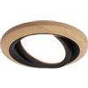 Paulmann ENC Kit Lanati Angolo orientabile LED 1x6W 470lm 230V Legno 92238, tonalità Rovere Oliato, Nero Opaco