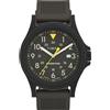 Timex Orologio analogico al quarzo da uomo con cinturino in silicone TW4B300009J, canna di fucile/verde/nero, Classico