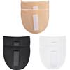 DecorDwell Spalline Imbottite, 3 Paia Imbottitura in Spugna Traspirante, Spessore 1 cm Spalline in Schiuma, Accessorio da Cucito, per Donne Blazer, Abiti, Shirt(Beige, Bianco, Nero)