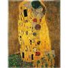 YISUMEI - Coperta Gustav Klimt Der Kuss in morbida flanella, 150 x 200 cm