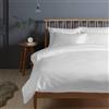 Pizuna Linens Pizuna Copripiumino Matrimoniale Cotone 240x200 Bianco 400 fili 3 Pezzi Set