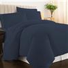 Pizuna Linens Pizuna Copripiumino Singolo Cotone 150x200 Blu Scuro, 400 fili con trama Sateen in 100% Cotone a fiocco lungo Copripiumino 150x200 con 1 federa 50x80 (Biancheria De Letto Blu Scuro)