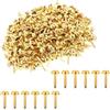ANYUANKW 300 Pezzi Fermacampioni Piccoli Mini Scrapbooking Brads Oro Metallo Elementi di Fissaggio in Carta per Fabbricazione Artigianale Scrapbooking Fai da Te