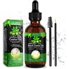 CCKULOOB [Accelera la crescita dei capelli] Olio di ricino,Castor Oil pressato a freddo naturale al 100% biologico per capelli, trattamento per capelli danneggiati per corpo, unghie, ciglia, sopracciglia, 60ML