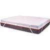 INmaterassi - Topper Breeze, Topper per Materassi, Correttore in Memory Foam, Coprimaterasso Ortopedico e Rinfrescante, Sfoderabile e con Fasce Angolari, Alto 6 cm, Letto Matrimoniale 140 x 190 cm