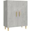 vidaXL Credenza Grigio Cemento 70x34x90 cm in Legno Multistrato