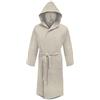 Irge Accappatoio Microfibra Cappuccio e Borsetta Unisex (Panna, M)