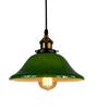 HONGE Lampada a sospensione retrò, paralume in vetro verde smeraldo vintage industriale per illuminazione da soffitto, per ristorante, loft, cucina, caffetteria