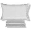 Bifulco Biancheria Malika Home Set Lenzuola Matrimoniale in Microfibra 4 Pezzi - Lenzuolo Sotto con Angoli 200x180 cm, Lenzuolo Sopra 285x240 cm, 2 Federe 52x82 cm - Made in Italy (Bianco)