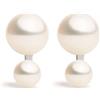 Secret & You Orecchini Baker con Perle Coltivate d'Acqua Dolce Bianche a Bottone 3-3.5mm e 6-6.5mm | Secret & You | Argento Sterling 925 Rodiato