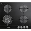 De'Longhi NSL460NCM - Piano cottura 4 fuochi gas, 60 cm, colore nero