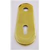 effedielle Mostrina CILINDRO EUROPEO colore ottone oro lucido-placca per porta blindata-borchia ATRA-DIERRE(mm.h.182x62).Bocchetta Compatibile con altre marche di serrature