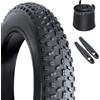 OUXI Copertoni 20 X 4.0, Pneumatico Fat da 20'' con Camera D'aria, Pneumatico di Ricambio MTB Pieghevole, Pneumatico Fat Bike Compatibile con Pneumatici e tubi E-Bike All-Terrain 20x4.0