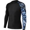 Maglietta da donna UPF 50+, protezione solare dai raggi UV, a maniche lunghe, per sport all'aria aperta, surf, corsa, yoga, pilates, homewear, bianco, L