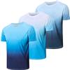 Cimic 3 Pack UV Shirt Uomini Rashguard UPF 50 + Protezione UV Camicie Acqua Nuoto Camicia Funzionale Uomo Casual Protezione Solare Sport Tshirt Uomo Traspirante per Il Nuoto all'aperto (0817-Navy-L)