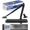FORTSTRONG Chiudiporta commerciale FS-8400 HOB - Heavy Duty regolabile grado 1 standard automatico porta chiusura cerniera - conforme ADA - funzione Hold Open - finitura nera