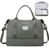 SEAFEW Borsone da Viaggio Extra Grande 50L, Bagaglio a Mano Borsa da Viaggio con Scomparto per le Scarpe, Borsa Sportiva Borsone da Palestra da Weekend,I2-Verde