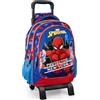 Clondo Zaino Trolley Scuola Bambino con Carrello Rimovibile Per Spiderman Fan - Ergonomico, 33x43x15 cm, Tasche Porta Borraccia, Spallacci Imbottiti - Multifunzione per Scuola Elementare e Viaggi