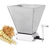 DaiJiubu Mulino manuale elettrico per cereali, per cereali, mangime regolabile, per malto, per la casa, con 2 rotoli (tipo II)