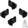 Heting-YQ 4 Pezzi Piedini per Scala Antiscivolo Piedini Di Ricambio Per Scala Piedini in PVC per Scaletta Coperture per Scala di Estensione e Scale Pieghevoli Nero