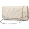 Right 20 Pochette da donna, elegante borsa a tracolla da donna, con brillantini, piccola borsa a tracolla, Oro champagne