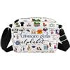 Generic Borsa a tracolla per i fan della serie TV con lettere dell'alfabeto, idea regalo ispirata al programma televisivo, G-bagmore, Medium