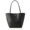 Guess Alby Toggle Tote, Bags Satchel Donna, Black/Stone, Taglia unica