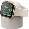 elago Supporto W2 per Caricatore per Tutte le Serie di Apple Watch | Ultra4/Ultra3/Ultra2/Ultra/12/11/10/9/8/7/6/5/4/3/2/1/SE3/SE2/SE1, 49mm, 46mm, 45mm, 44mm, 42mm, 41mm, 40mm, 38mm (Pietra)
