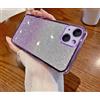 PAIX Custodia Telefono Trasparente Compatibile con Samsung Galaxy S9 PLUS Cover Cornice Elettroplaccata Gradiente Glitter Protettiva Sottile TPU