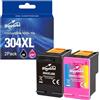 Superprint 304 cartucce XL di ricambio per HP 304 304XL cartuccia d'inchiostro per DeskJet 2622 2630 3720 3730 3730 3750 3760AIO Envy 5010 5020 5030 5032AIO AMP130 (nero, colore)