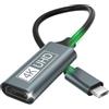 iacgnefeix Adattatore USB C HDMI, Adattatore HDMI USB C 4K Thunderbolt 3/4 Compatibile con iPhone 16Pro/16Pro Max/16/15, MacBook Pro/Air, iPad Pro/Air, Pixelbook, Samsung Galaxy S/Note, Dell XPS, Surface Pro