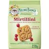 Mulino Bianco Mirtillini, Biscotti Frollini con Farina Integrale, Mirtilli Rossi e Semi di Chia, Ricchi di Vitamina E, Senza Latte e Uova in Ricetta, Confezione 270g (Confezione da 2)