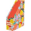 Clairefontaine - 116274C- Portariviste di cartone motivo agrumato dai colori acidi 25X10X32,5cm Home Office - Finitura carta satinata - Collezione Dolce Amore