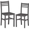 ZStyle Sedia Angy in Sedile Ecopelle Similpelle Eco pelle Legno Cucina Sala da Pranzo Design Moderna Albergo Ristorante (Grigio Sedile Massello, 1)