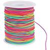 KOSHIFU Filo Elastico Colorato Filo Perline Nylon Elastico Cordone Arcobaleno Fili per Perline Cordoncino Elastico 1mm per Braccialetti Collana Bracciali Macrame Gioielli Fatto a Mano DIY 100m