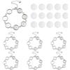DICOSMETIC 8pz Catene per Braccialetti con Lunetta Regolabile Bracciale Cabochon Rotondo Vassoio con Lunetta Base per Braccialetti Vuoti con 50 Cabochon A Cupola per La Realizzazione di Braccialetti