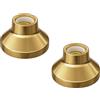 ledscom.de 2 lampade da soffitto/portalampada ELEKTRA, porcellana, oro lucido, 1x E27 max. 300 W