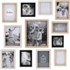 HOME DECO FACTORY THE HOME DECO FACTORY HD4228 - Cornice portafoto multipla Pele-Mele 12 foto, 22,5 x 27,5 cm, colore: Beige/Crema/Nero