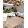 Villeroy & Boch Julie Tappeto moderno per interni ed esterni, in tessuto piatto, effetto molto profondo, resistente alle intemperie e ai raggi UV, per balcone, terrazza, giardino, rame naturale, 160 x