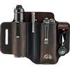 VIPERADE PJ29 EDC Lederscheide, Multitoolscheide/Werkzeuge Holster/Messergürtelscheide/Taschenlampenscheide für Leatherman Multitools/Messerscheide, handgefertigte Organizerscheide