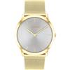 Calvin Klein Orologio Con Movimento Al Quarzo A Due Lancette Per Uomo e Donna Collezione EXCEPTIONAL con Cinturino in Maglia Metallica in Acciaio Inossidabile di Colore Dorato - 25300003, Gold