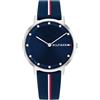 Tommy Hilfiger Orologio Con Movimento Al Quarzo A Due Lancette da Donna con Cinturino in Silicone Blu - 1782736, Blue