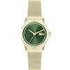 Lacoste Orologio con Movimento al Quarzo a Tre Lancette da Donna Collezione ELYSE con Cinturino in Maglia Metallica in Acciaio Inossidabile di Colore Dorato - 2001389