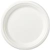 Vamuastore 50 PZ Piatti Carta Biodegradabili E Compostabili Nuova Generazione USA E Getta Bianchi Monouso Moderni Polpa di Cellulosa Ecologici (Piatto Piano 17cm)