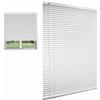 Generico Finestre Tende Veneziana Veneziane In Alluminio Tende Orizzontali Oscuranti Da Interno Larghezza 25 30 35 40 45 50 60 70 80 90 100 120 130 140 150 160cm Impermeabile/Anti-UV(Bianca)