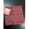 Zambaiti Tovaglia da TAVOLA Natale Art. Lurex Scozzese, Mis. x12 Persone 140X240 cm, Tessuto 90% Cotone 10% Altre Fibre, col. Bordeaux Tartan, con Filo Lurex Oro, Made in Italy