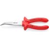 KNIPEX Pinza per meccanica - con becchi mezzotondi con tronchese (pinza a becchi di cicogna) cromata isolati ad immersione, collaudati VDE, 26 27 200