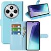 Fertuo Cover per Xiaomi Redmi 14C / POCO C75, Custodia Portafoglio Cover a Libro in Pelle Flip Case con Silicone Bumper, Fibbia Magnetica, Porta Carte, Kickstand, per Redmi 14C / POCO C75, Blu