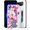 AQGG Custodia per ASUS ROG Phone 6 (6.78 Pollici) Cover Transparente Coperchio Flessibile Sottile Protettivo Morbido Silicone Custodia Skin Bumper Shell - WM113